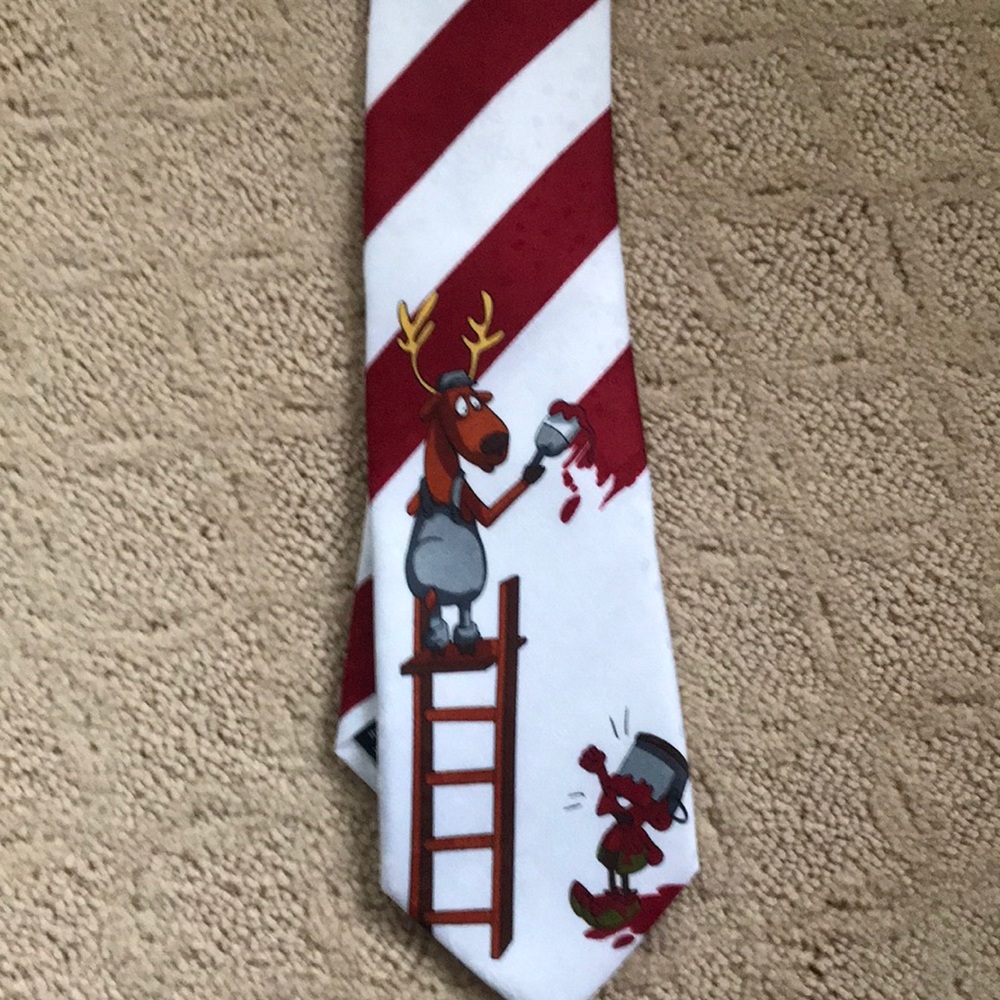 Christmas theme tie